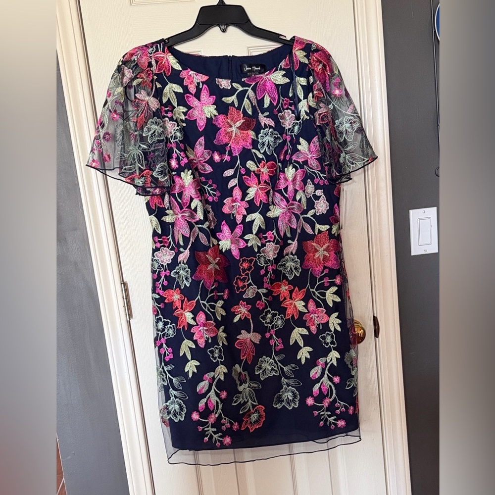 Jessica Howard Navy Floral Mini Dress